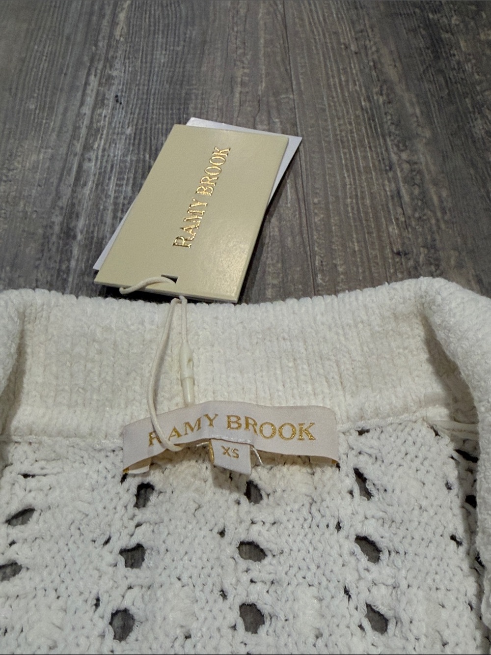 Ramy Brook Ivory Nadia Bauble Knit Cardigan - Picture 8 of 11
